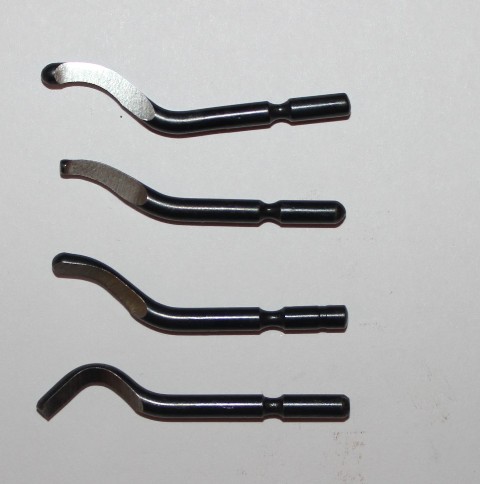 Шабер(лезвие)-крючкообразный формы E для снятия заусенцев и фасок