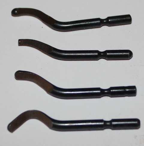Шабер(лезвие)-крючкообразный формы E для снятия заусенцев и фасок