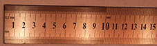 Линейка металическая 2000ммх38х1,2мм измерительная с двухсторонней шкалой